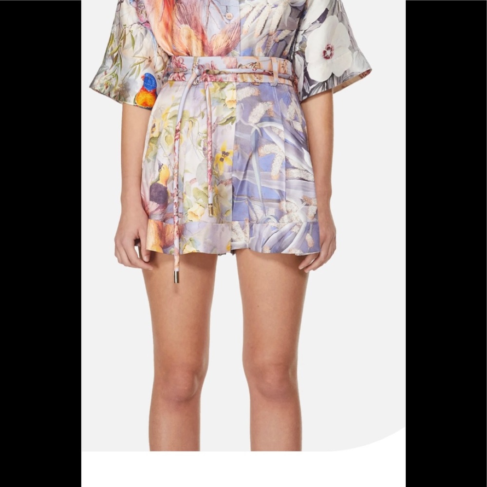 Zimmermann Botanica Book silk shorts